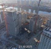 Ход строительства дома ГП-8 в ЖК Айвазовский City -