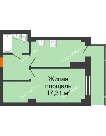 1 комнатная квартира 37,36 м² в ЖК Сокол Градъ, дом Литер 4 (5)