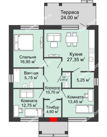 3 комнатный коттедж 125,8 м² - КП Ботаника