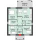 Дом — 125.8 м² 125,8 м², КП Ботаника - планировка