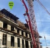 Ход строительства дома 2 в ЖК На Кузьмихе -