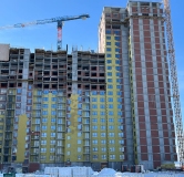 Ход строительства дома 1.4 в ЖК Нагорный -