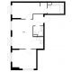 2 комнатная квартира 59,5 м² в ЖК Савин парк, дом корпус 10 - планировка