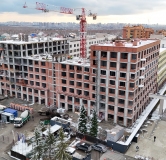 Ход строительства дома секция 1 в ЖК Скандиа. Новый Кедровый -