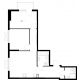 2 комнатная квартира 61,4 м² в ЖК Савин парк, дом корпус 8 - планировка