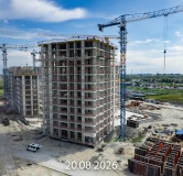 Ход строительства дома 21, ГП-72.105 в ЖК Мириады -