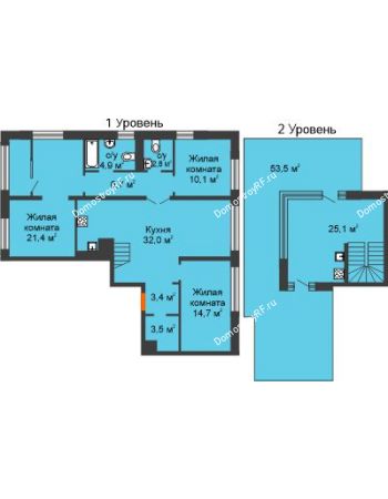 3 комнатная квартира 181,9 м² в ЖК Октябрьский, дом ГП-1