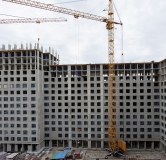 Ход строительства дома 14, корпус 1 в ЖК Остров-сад -