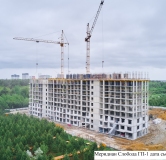 Ход строительства дома 10 (ГП-1) в ЖК Меридиан Слобода -