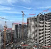 Ход строительства дома секция 5 в ЖК Развитие -