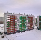 Ход строительства дома 19 в ЖК Вишневая Горка -