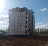 Ход строительства дома № 2 в ЖК Спортивный (г.Бобров) -