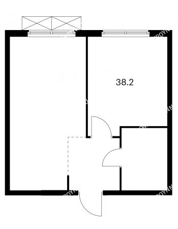 1 комнатная квартира 38,2 м² в ЖК Савин парк, дом корпус 3