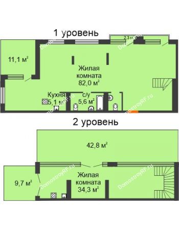 Студия 194,7 м² в Микрорайон Видный	, дом ГП-22