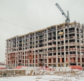 Ход строительства дома 3 в ЖК Окская Стрелка -