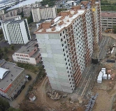 Ход строительства дома 114/3 в ЖК Проспект Ленина -