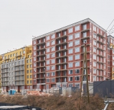 Ход строительства дома 5 в ЖК Брусника в Академическом -