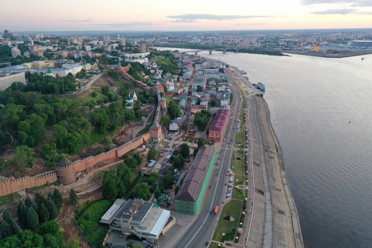 набережная в нижнем новгороде фото