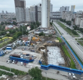 Ход строительства дома 1 в ЖК Контрасты -