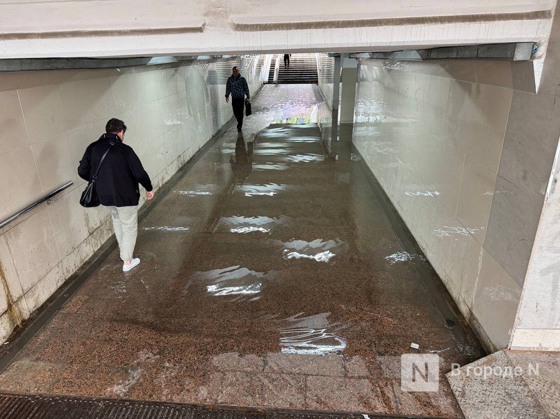 Подземный переход на площади Лядова затопило после дождей - фото 1