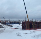Ход строительства дома 5.7 в ЖК ЭКО-квартал на Кедровой -