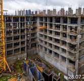 Ход строительства дома № 1 (1713) в ЖК Сибирский (На Московском тракте) -
