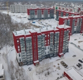 Ход строительства дома 54а в ЖК Вишневая Горка -