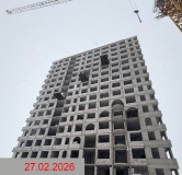 Ход строительства дома секция 6 в ЖК Авиатор -