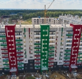Ход строительства дома 16 в ЖК Вишневая Горка -