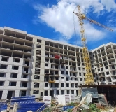 Ход строительства дома 140Б, 1 этап (поз.1,2) в ЖК Оникс -