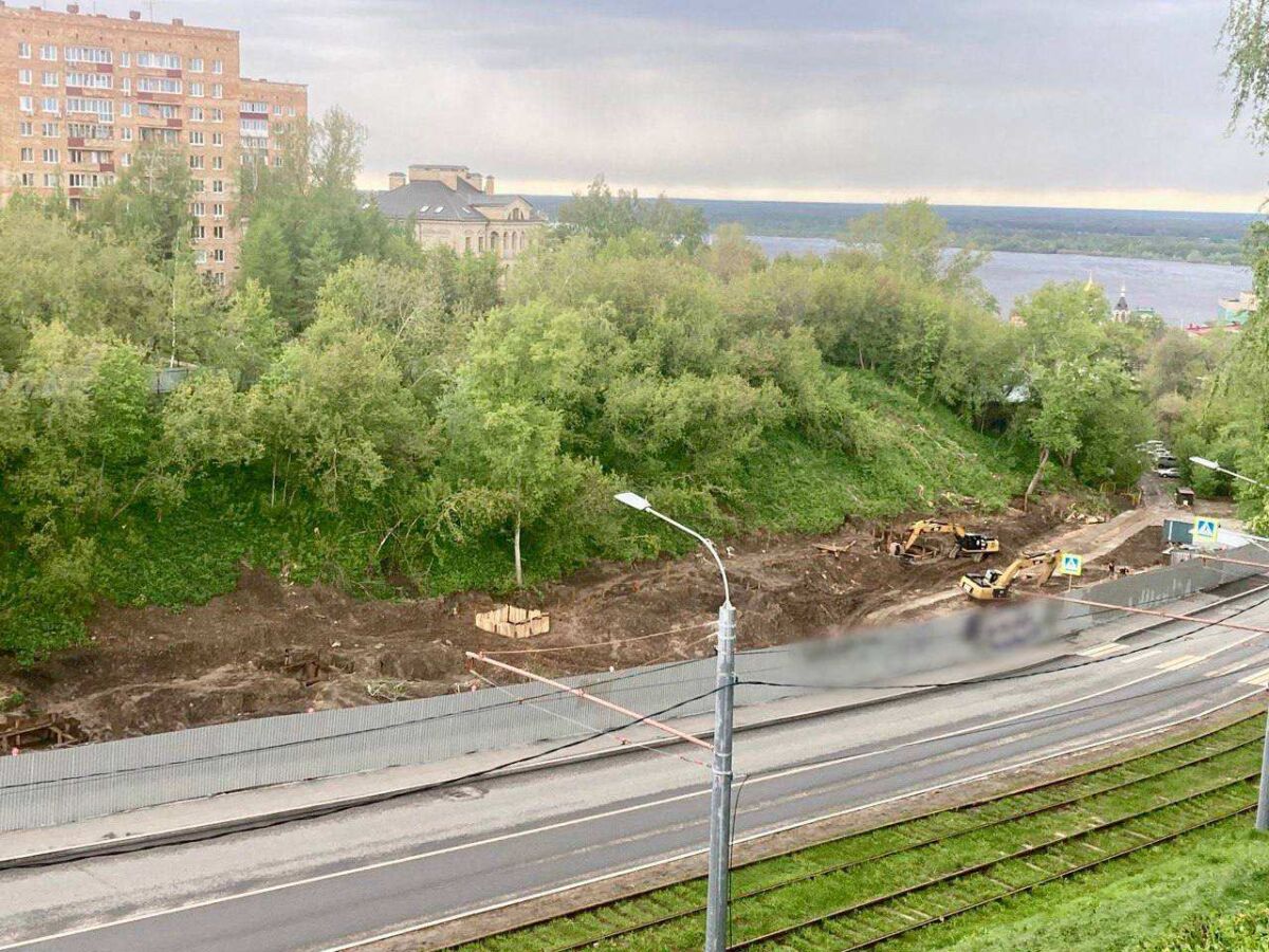 Трамваи изменят маршруты из-за строительства террасного парка в Нижнем Новгороде