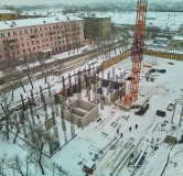 Ход строительства дома 1.1 в ЖК Меридиан -