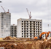 Ход строительства дома 4 в ЖК Родные росы -
