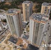 Ход строительства дома 2 в ЖК Лесопарковый -