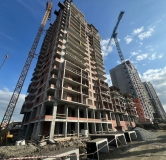 Ход строительства дома 1.4 в ЖК Нагорный -