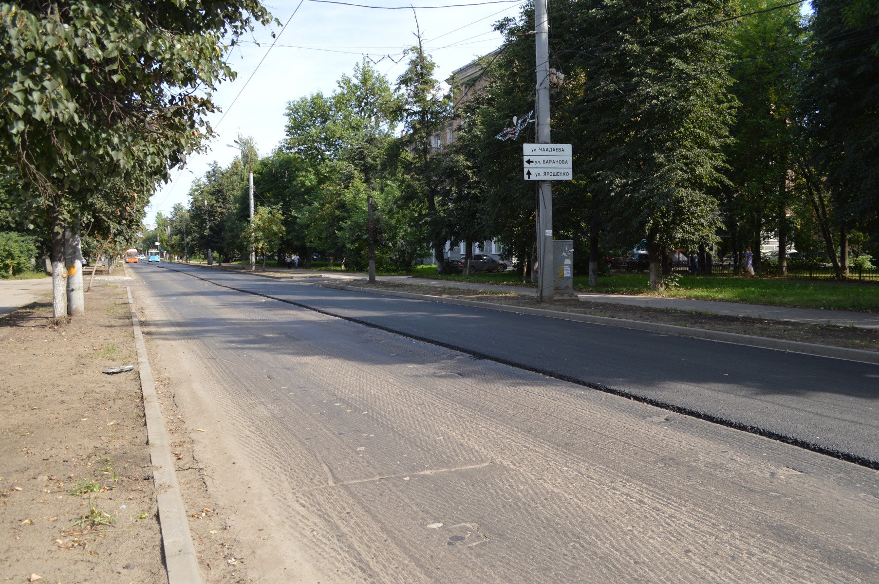 Завершился ремонт участка Сормовского шоссе в Нижнем Новгороде