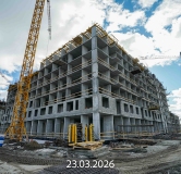 Ход строительства дома 1826 (ГП-76) в ЖК Беринг -