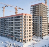 Ход строительства дома 32 в ЖК Символ -