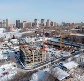 Ход строительства дома 1 в ЖК Страна. Тополёвая -