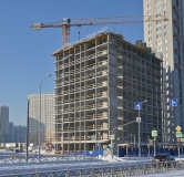 Ход строительства дома 1Д в ЖК На Тенистой -