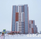 Ход строительства дома 55 в ЖК Дружный -