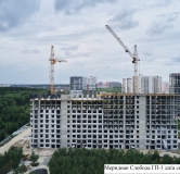 Ход строительства дома 10 (ГП-1) в ЖК Меридиан Слобода -