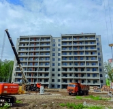 Ход строительства дома 1.3 в ЖК Патриот -