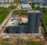 Ход строительства дома 1 в ЖК Акварельный 4.0 -