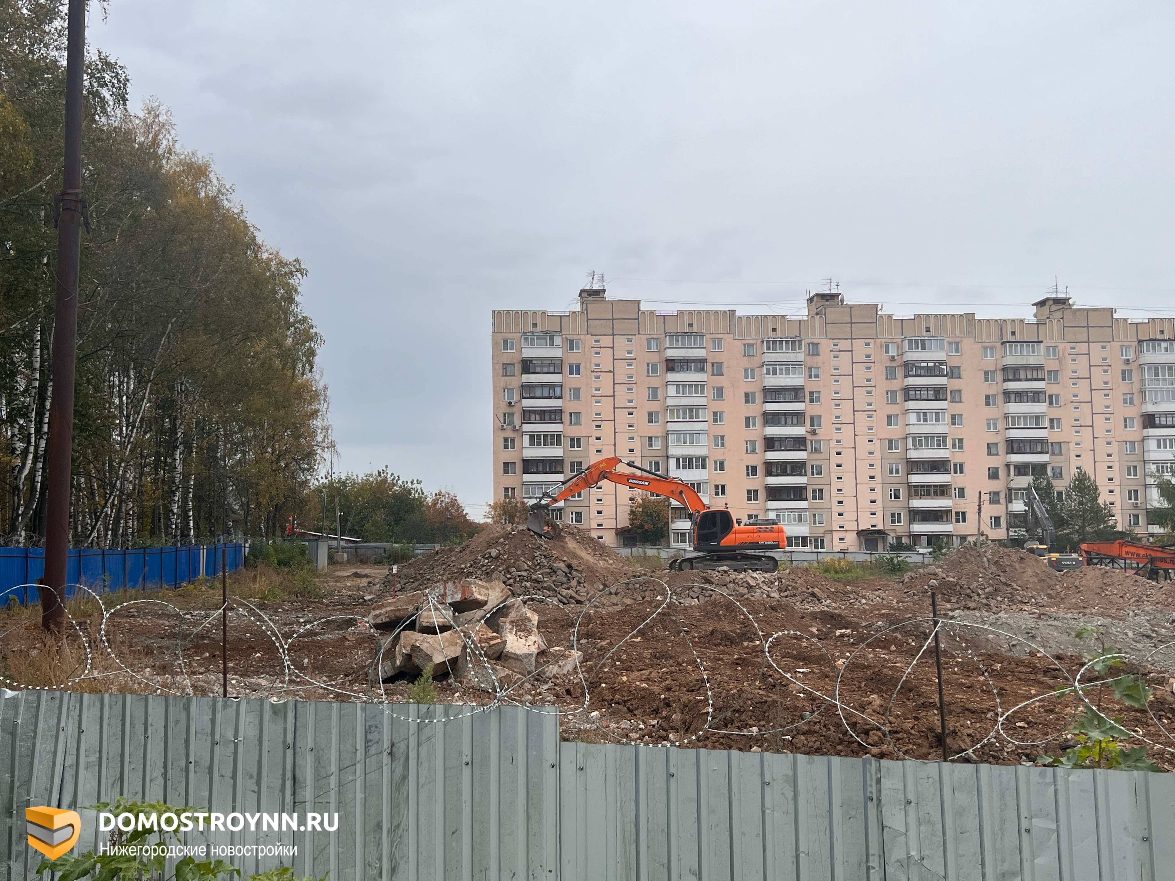 Долгострой на улице Медицинской полностью снесли в Нижнем Новгороде в  октябре 2023