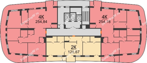 ЖК Солнечный дом - планировка 11 этажа