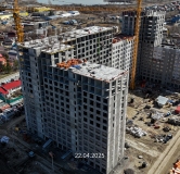 Ход строительства дома № 109, корпус 1 (ГП-73) в ЖК Беринг -
