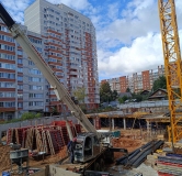 Ход строительства дома 1 в ЖК Гравитация -