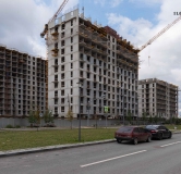 Ход строительства дома 11.1 в ЖК Район Солнечный -