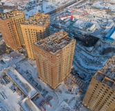 Ход строительства дома № 1, 1 этап в ЖК Калина Долина -